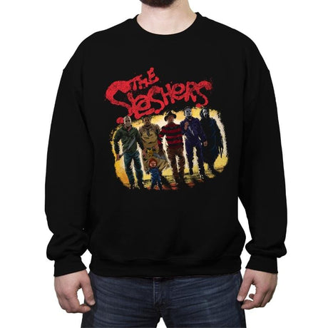 The Slashers Are Back - Best Seller - Crew Neck Sweatshirt Crew Neck Sweatshirt RIPT Apparel Small / Black
