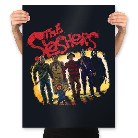 The Slashers Are Back - Best Seller - Prints Posters RIPT Apparel 18x24 / Black