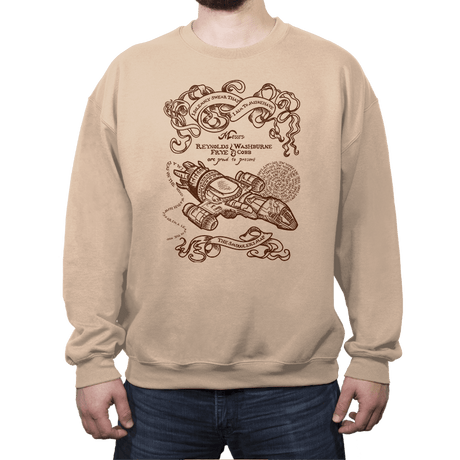 The Smuggler's Map - Crew Neck Sweatshirt Crew Neck Sweatshirt RIPT Apparel