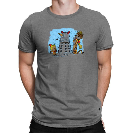The Snow Dalek Exclusive - Mens Premium T-Shirts RIPT Apparel Small / Heather Grey