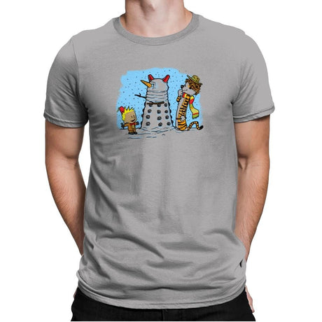The Snow Dalek Exclusive - Mens Premium T-Shirts RIPT Apparel Small / Light Grey