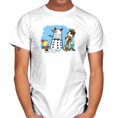 The Snow Dalek Exclusive - Mens T-Shirts RIPT Apparel Small / White
