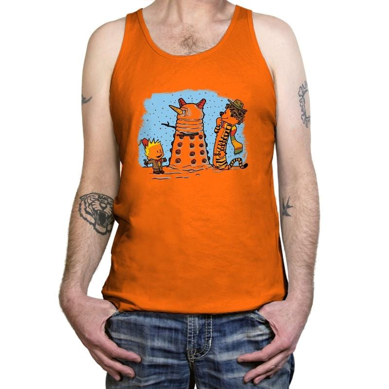 The Snow Dalek Exclusive - Tanktop Tanktop RIPT Apparel X-Small / Neon Orange