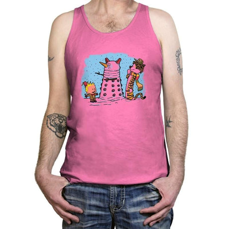 The Snow Dalek Exclusive - Tanktop Tanktop RIPT Apparel X-Small / Neon Pink