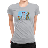 The Snow Dalek Exclusive - Womens Premium T-Shirts RIPT Apparel Small / Heather Grey