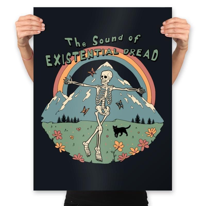 The Sound of Existential Dread - Prints Posters RIPT Apparel 18x24 / Black