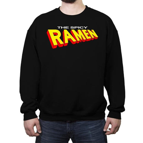 The Spicy Ramen - Crew Neck Sweatshirt Crew Neck Sweatshirt RIPT Apparel Small / Black