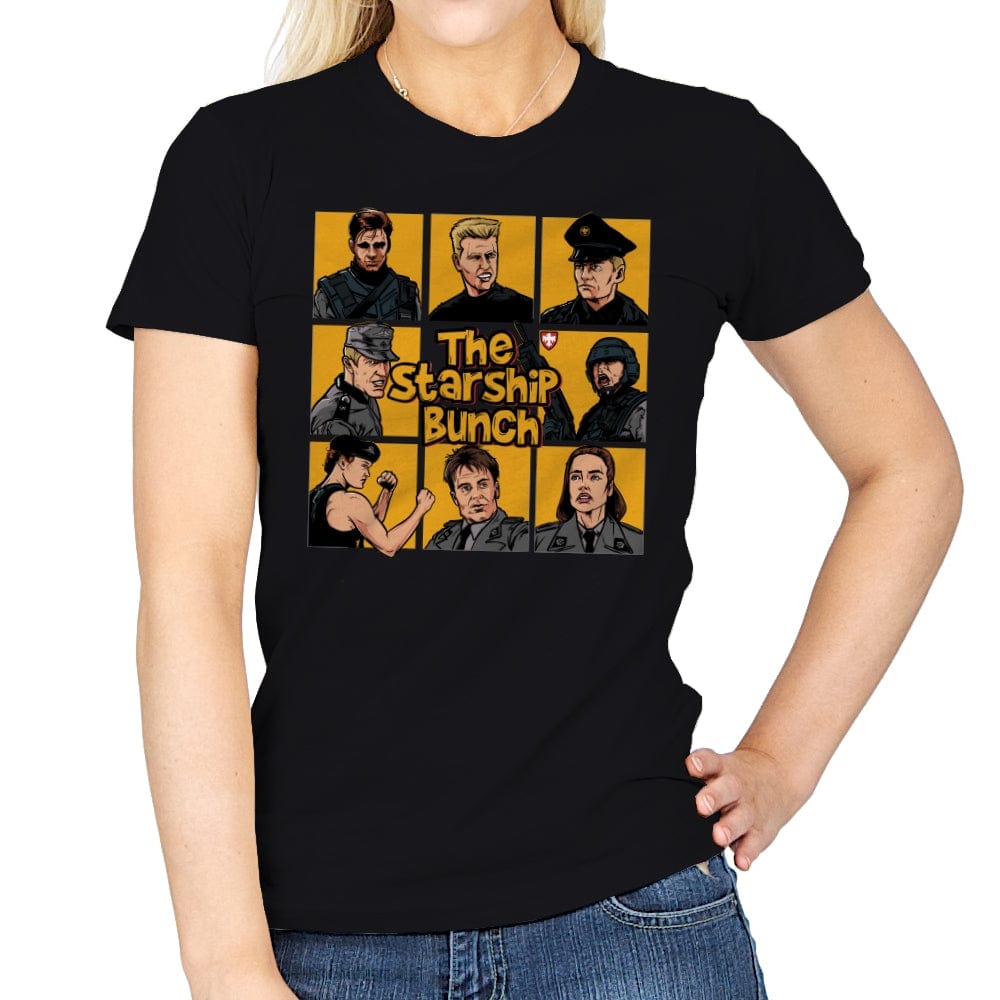 The Starship Bunch - Womens T-Shirts RIPT Apparel Small / Black