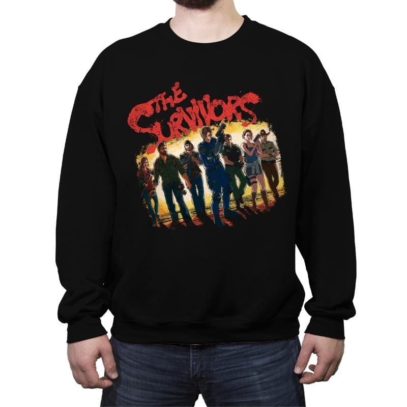The Strong Survivors - Crew Neck Sweatshirt Crew Neck Sweatshirt RIPT Apparel Small / Black
