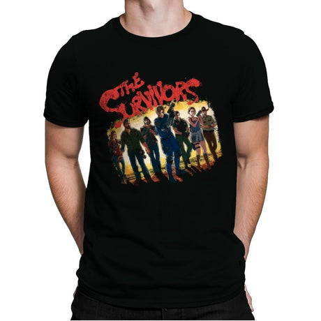The Strong Survivors - Mens Premium T-Shirts RIPT Apparel Small / Black