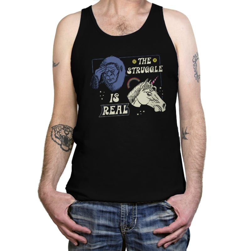 The Struggle is Real - Tanktop Tanktop RIPT Apparel X-Small / Black