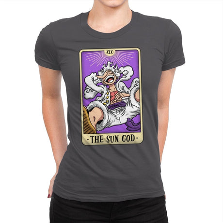 The Sun God - Womens Premium T-Shirts RIPT Apparel Small / Heavy Metal