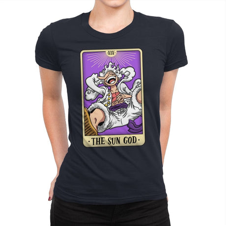 The Sun God - Womens Premium T-Shirts RIPT Apparel Small / Midnight Navy