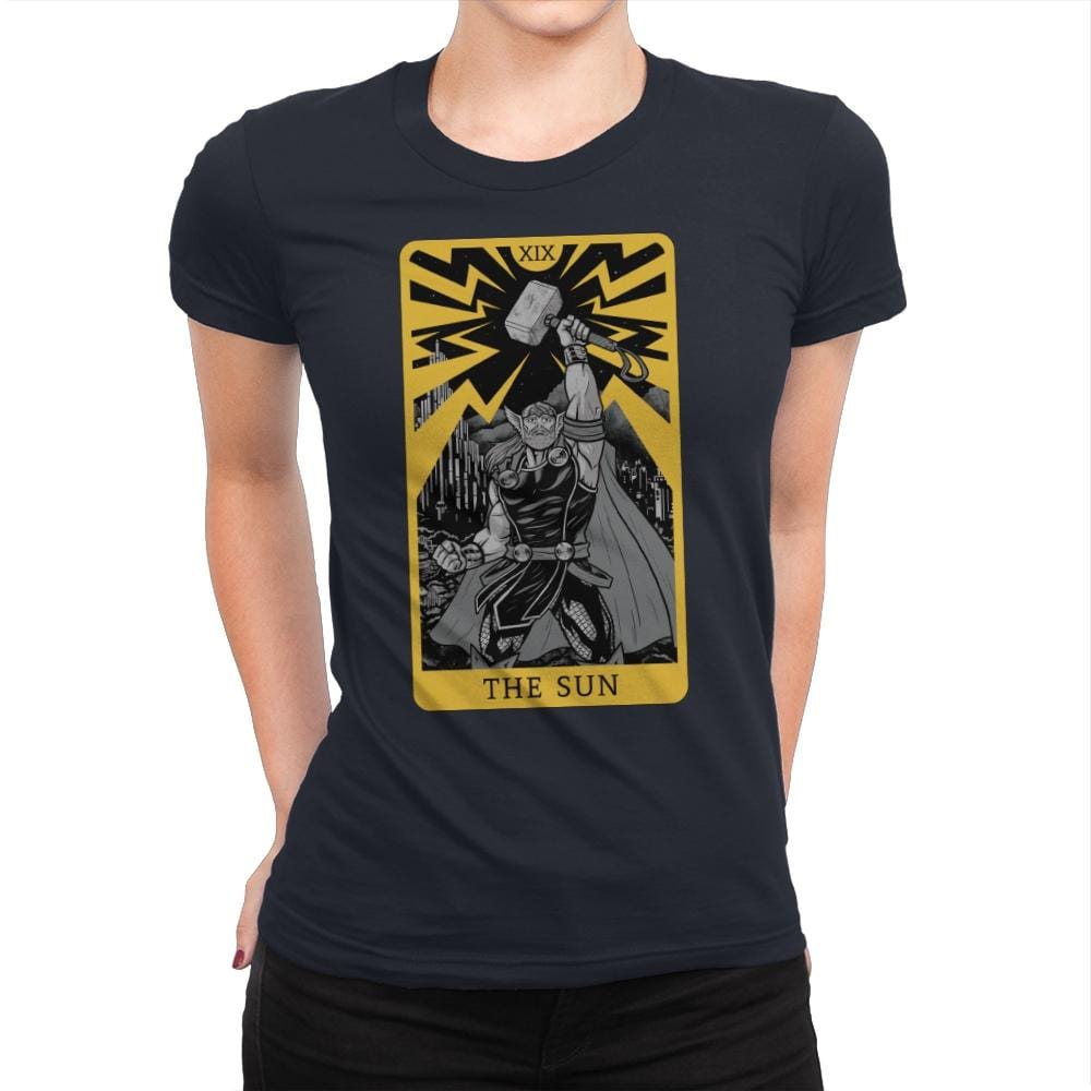 The Sun - Womens Premium T-Shirts RIPT Apparel Small / Midnight Navy