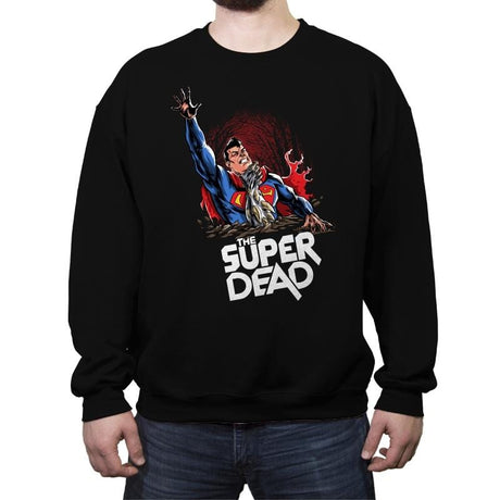 The Super Dead - Crew Neck Sweatshirt Crew Neck Sweatshirt RIPT Apparel Small / Black