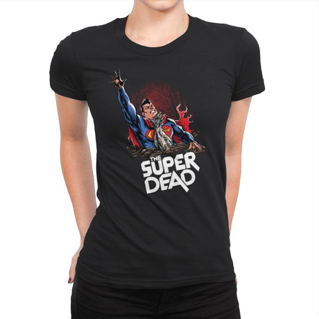 The Super Dead - Womens Premium T-Shirts RIPT Apparel Small / Black