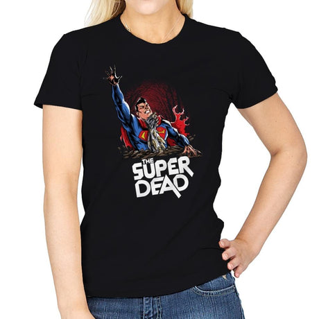 The Super Dead - Womens T-Shirts RIPT Apparel Small / Black