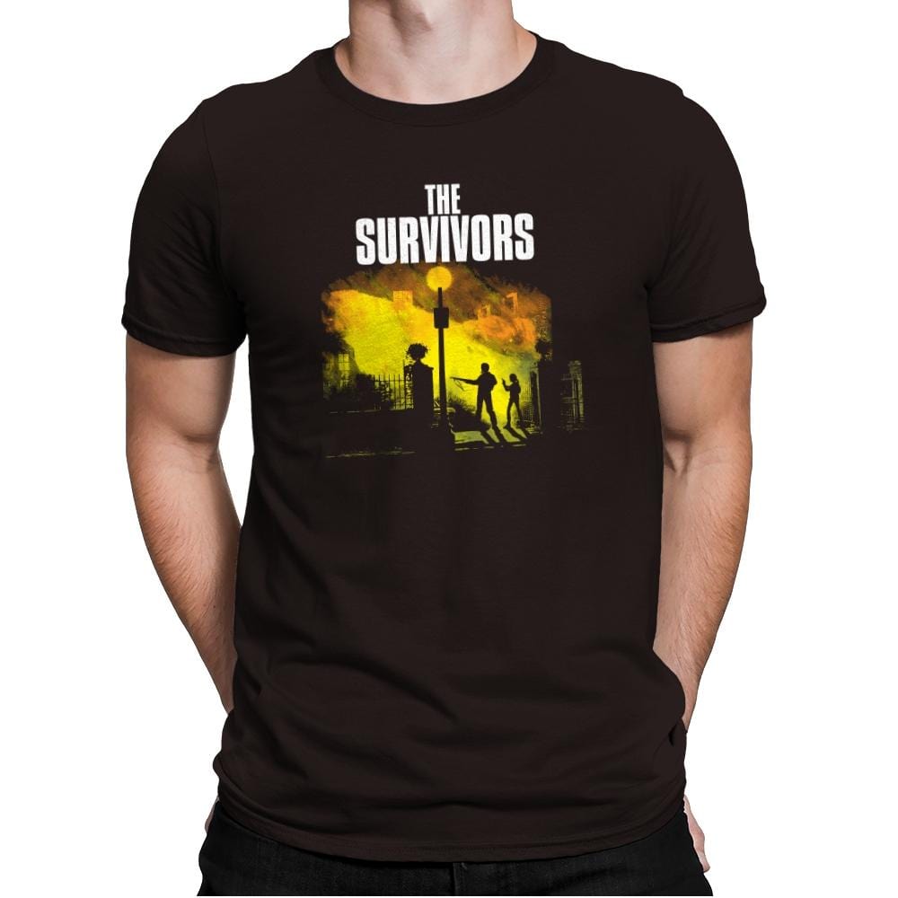 The Survivors Exclusive - Dead Pixels - Mens Premium T-Shirts RIPT Apparel Small / Dark Chocolate