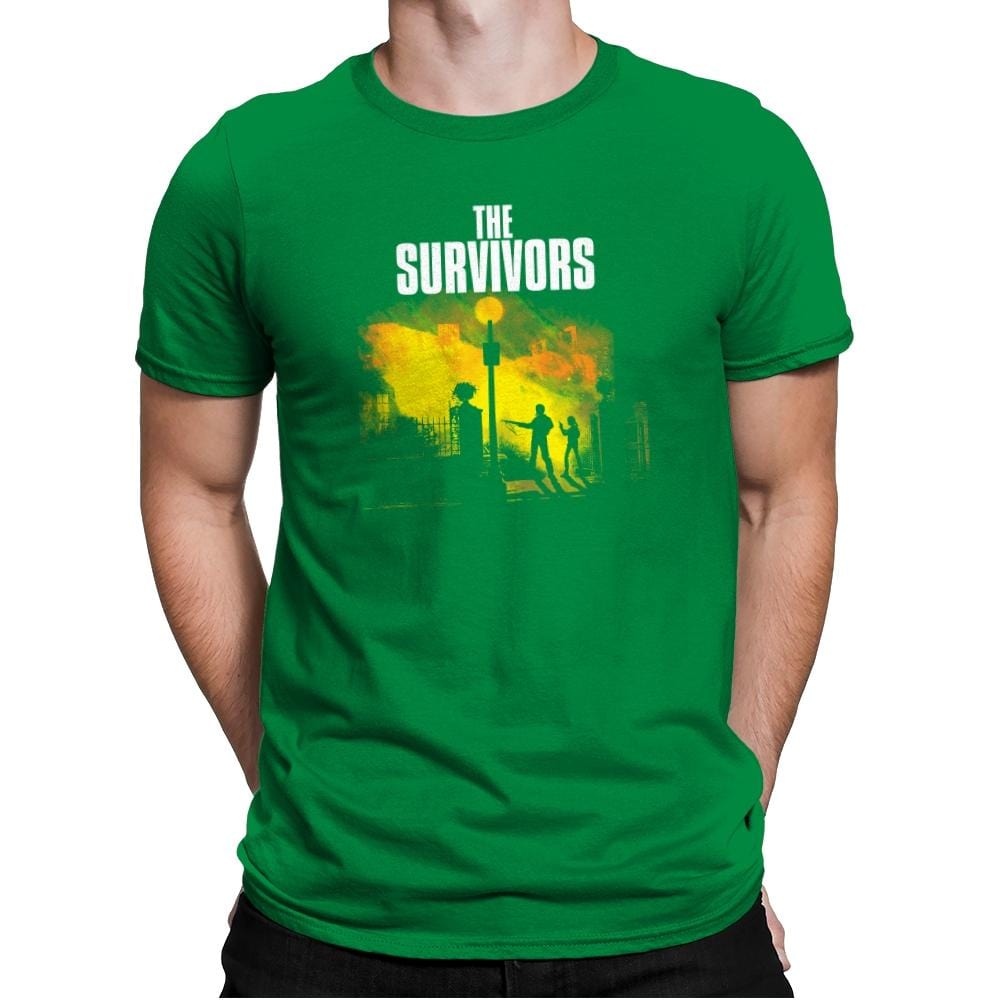 The Survivors Exclusive - Dead Pixels - Mens Premium T-Shirts RIPT Apparel Small / Kelly Green
