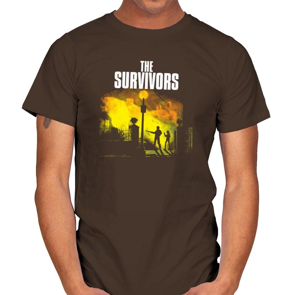 The Survivors Exclusive - Dead Pixels - Mens T-Shirts RIPT Apparel Small / Dark Chocolate