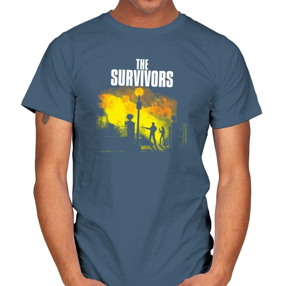 The Survivors Exclusive - Dead Pixels - Mens T-Shirts RIPT Apparel Small / Indigo Blue