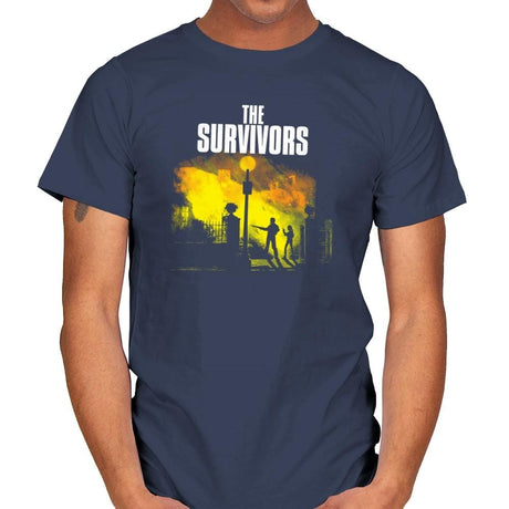 The Survivors Exclusive - Dead Pixels - Mens T-Shirts RIPT Apparel Small / Navy
