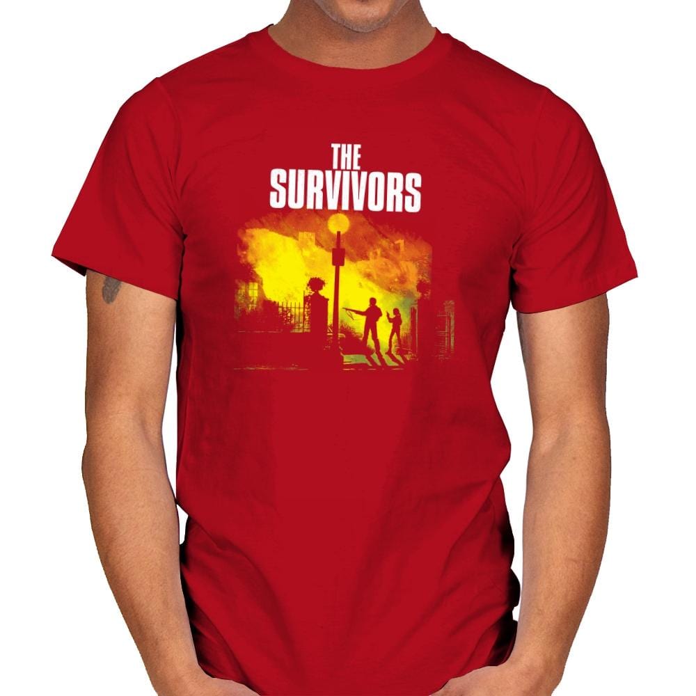 The Survivors Exclusive - Dead Pixels - Mens T-Shirts RIPT Apparel Small / Red
