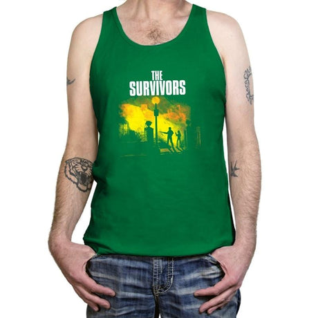 The Survivors Exclusive - Dead Pixels - Tanktop Tanktop RIPT Apparel X-Small / Kelly