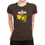 The Survivors Exclusive - Dead Pixels - Womens Premium T-Shirts RIPT Apparel Small / Dark Chocolate