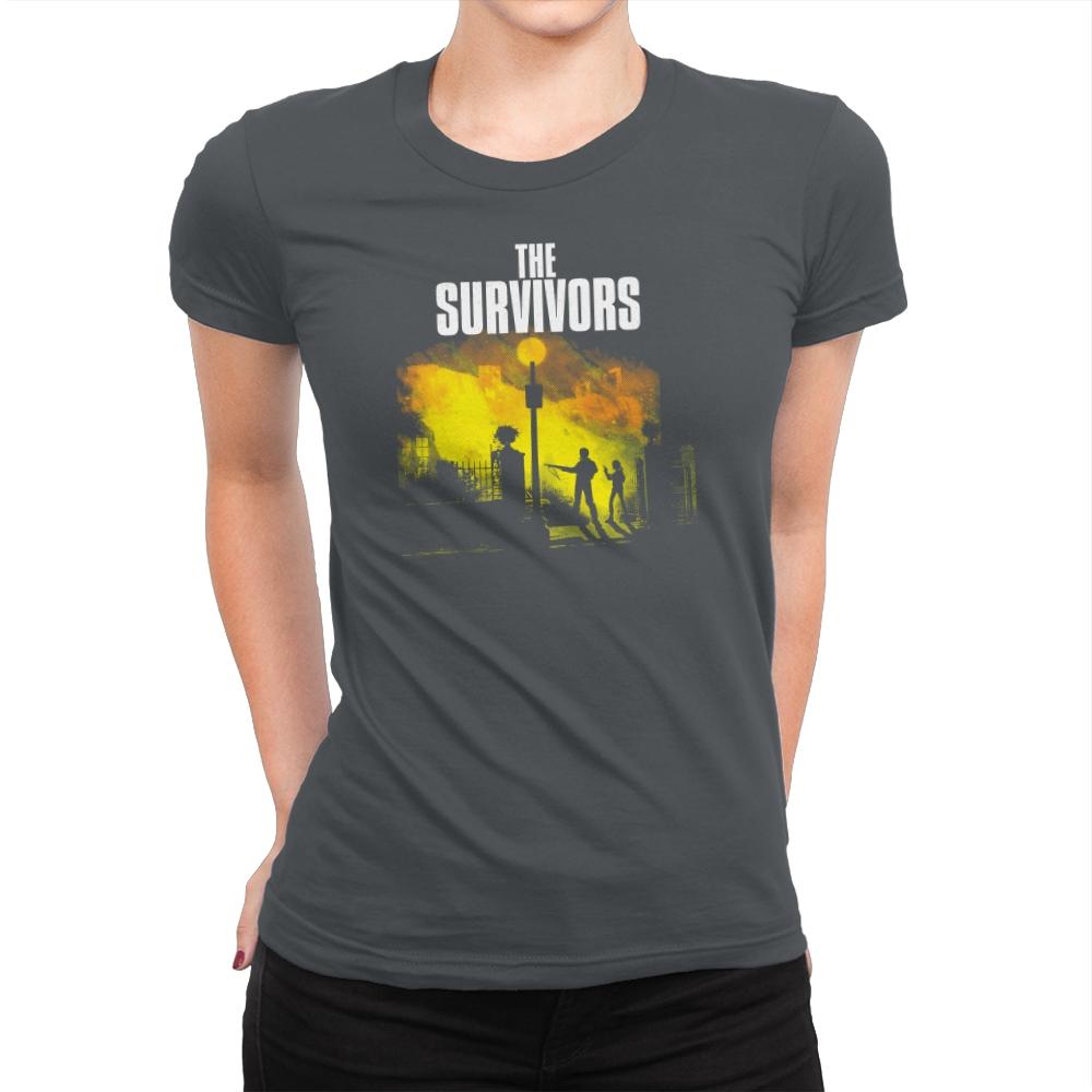 The Survivors Exclusive - Dead Pixels - Womens Premium T-Shirts RIPT Apparel Small / Heavy Metal