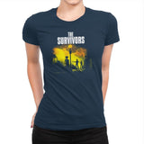 The Survivors Exclusive - Dead Pixels - Womens Premium T-Shirts RIPT Apparel Small / Midnight Navy