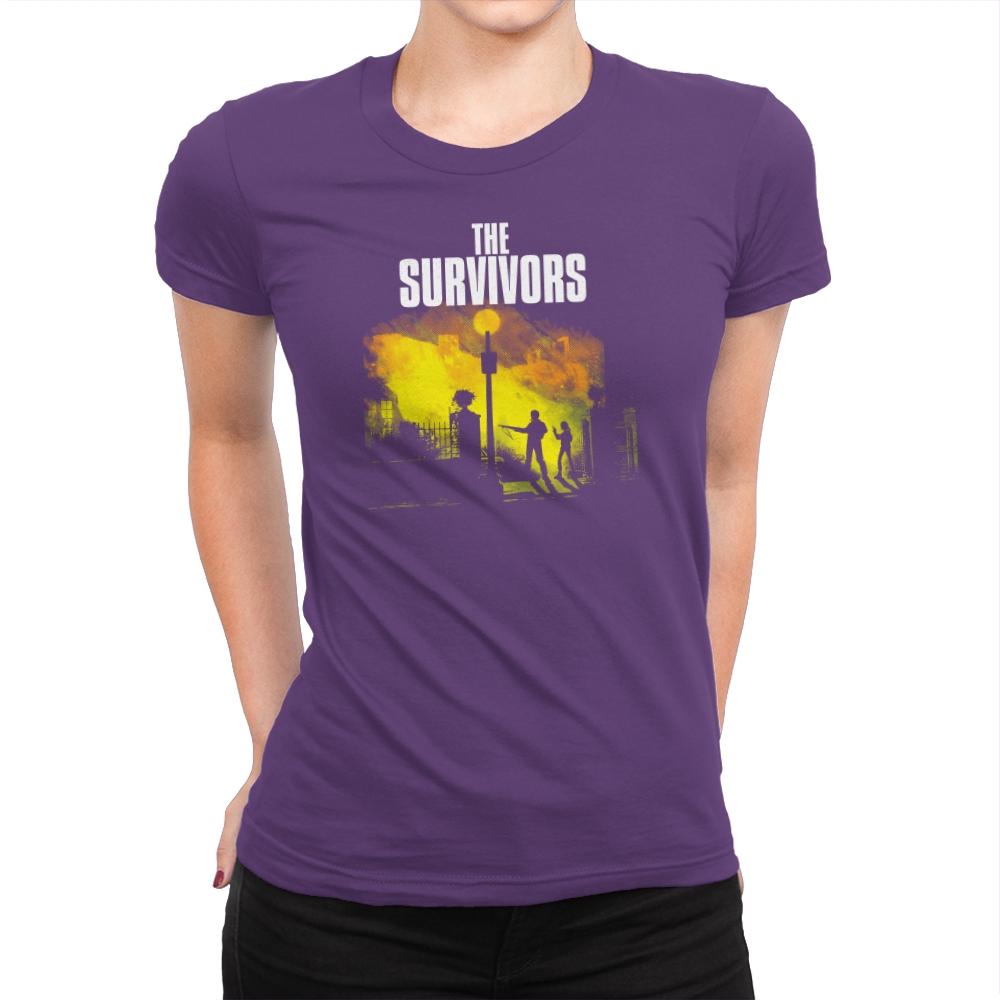 The Survivors Exclusive - Dead Pixels - Womens Premium T-Shirts RIPT Apparel Small / Purple Rush
