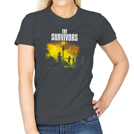 The Survivors Exclusive - Dead Pixels - Womens T-Shirts RIPT Apparel Small / Charcoal