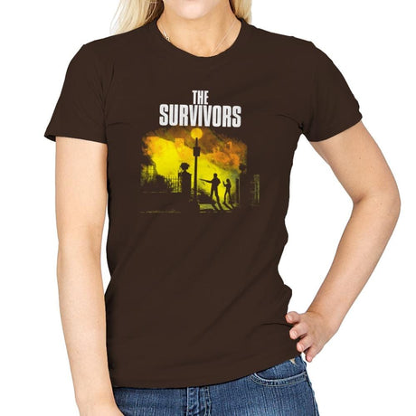 The Survivors Exclusive - Dead Pixels - Womens T-Shirts RIPT Apparel Small / Dark Chocolate