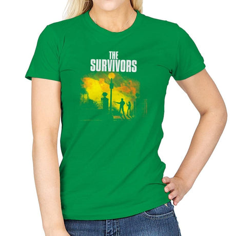 The Survivors Exclusive - Dead Pixels - Womens T-Shirts RIPT Apparel Small / Irish Green