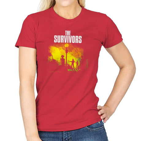 The Survivors Exclusive - Dead Pixels - Womens T-Shirts RIPT Apparel Small / Red