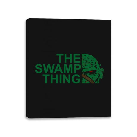 The Swamp Face - Canvas Wraps Canvas Wraps RIPT Apparel 11x14 / Black