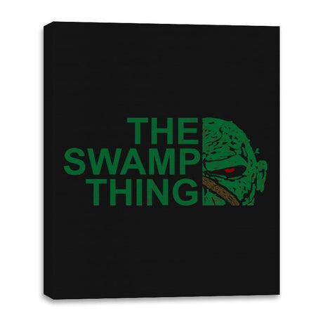 The Swamp Face - Canvas Wraps Canvas Wraps RIPT Apparel 16x20 / Black