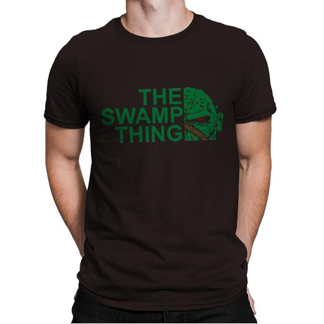 The Swamp Face - Mens Premium T-Shirts RIPT Apparel Small / Dark Chocolate