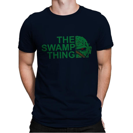 The Swamp Face - Mens Premium T-Shirts RIPT Apparel Small / Midnight Navy