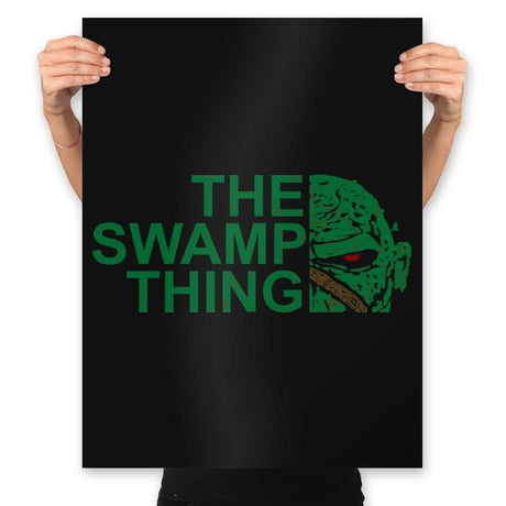 The Swamp Face - Prints Posters RIPT Apparel 18x24 / Black