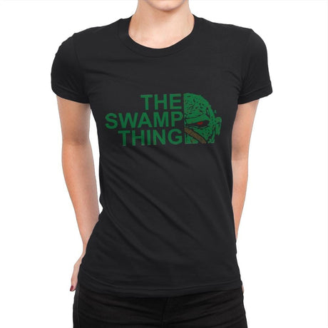 The Swamp Face - Womens Premium T-Shirts RIPT Apparel Small / Black