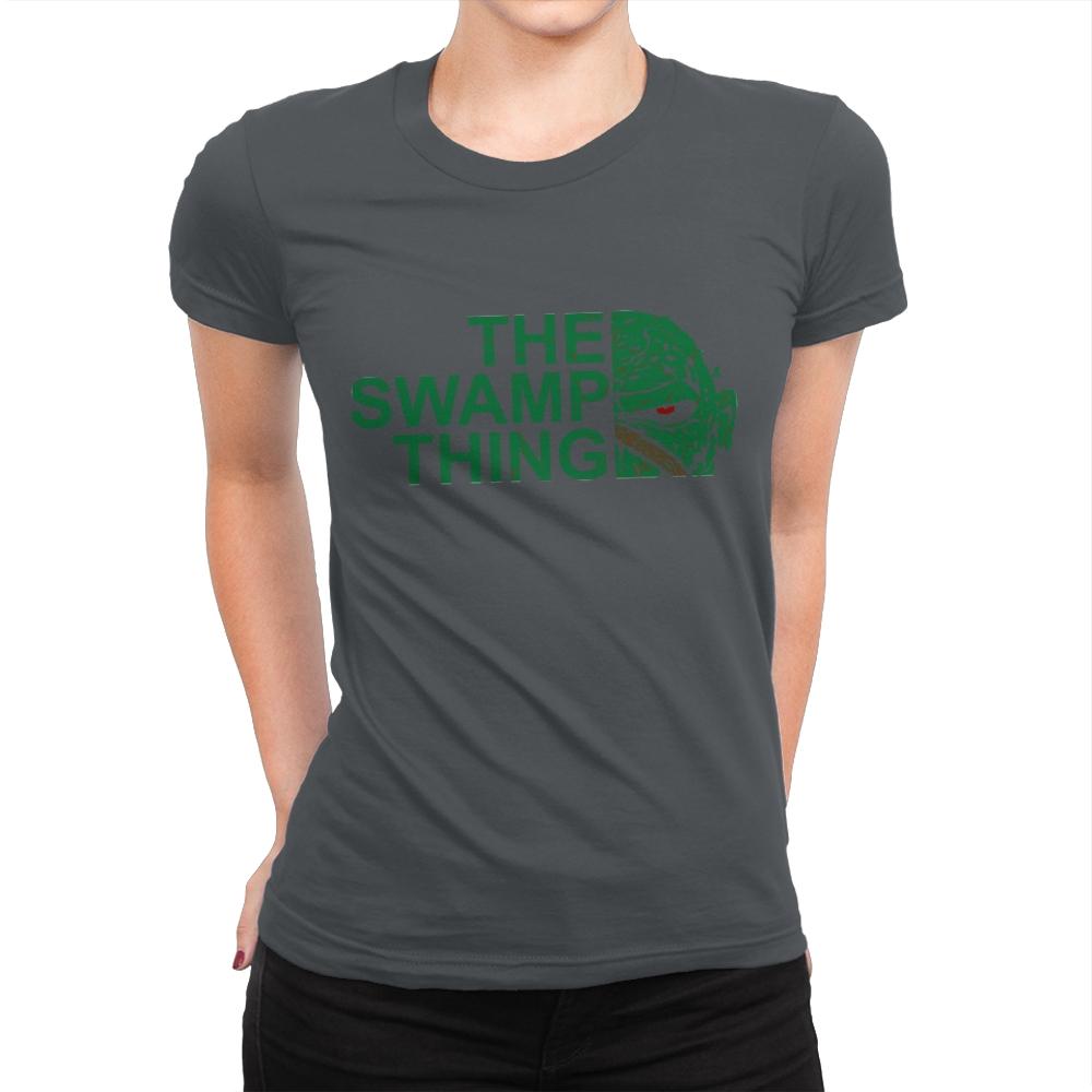 The Swamp Face - Womens Premium T-Shirts RIPT Apparel Small / Heavy Metal