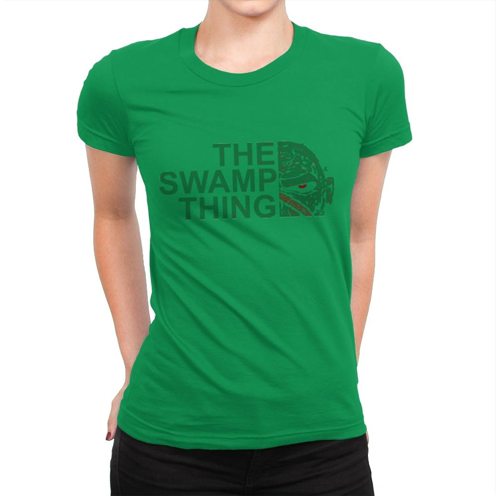 The Swamp Face - Womens Premium T-Shirts RIPT Apparel Small / Kelly Green