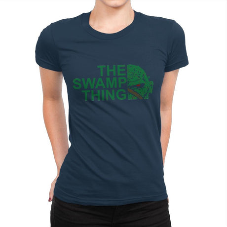 The Swamp Face - Womens Premium T-Shirts RIPT Apparel Small / Midnight Navy