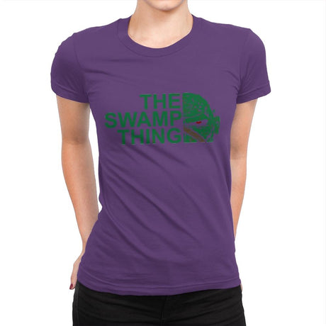 The Swamp Face - Womens Premium T-Shirts RIPT Apparel Small / Purple Rush