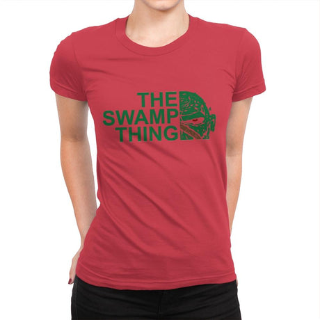 The Swamp Face - Womens Premium T-Shirts RIPT Apparel Small / Red