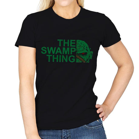 The Swamp Face - Womens T-Shirts RIPT Apparel Small / Black
