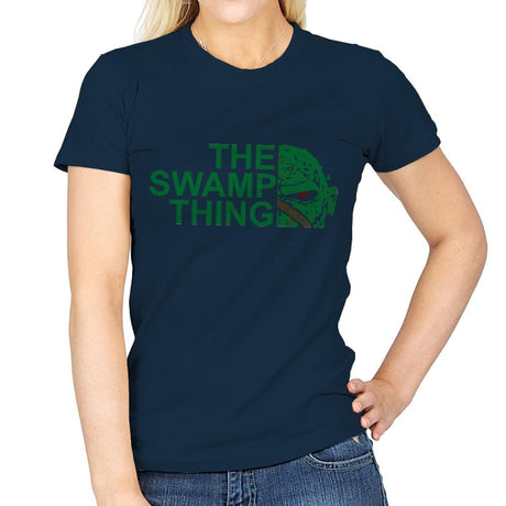The Swamp Face - Womens T-Shirts RIPT Apparel Small / Navy