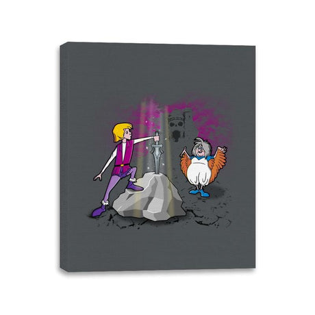 The Sword in the Grayskull - Canvas Wraps Canvas Wraps RIPT Apparel 11x14 / Charcoal